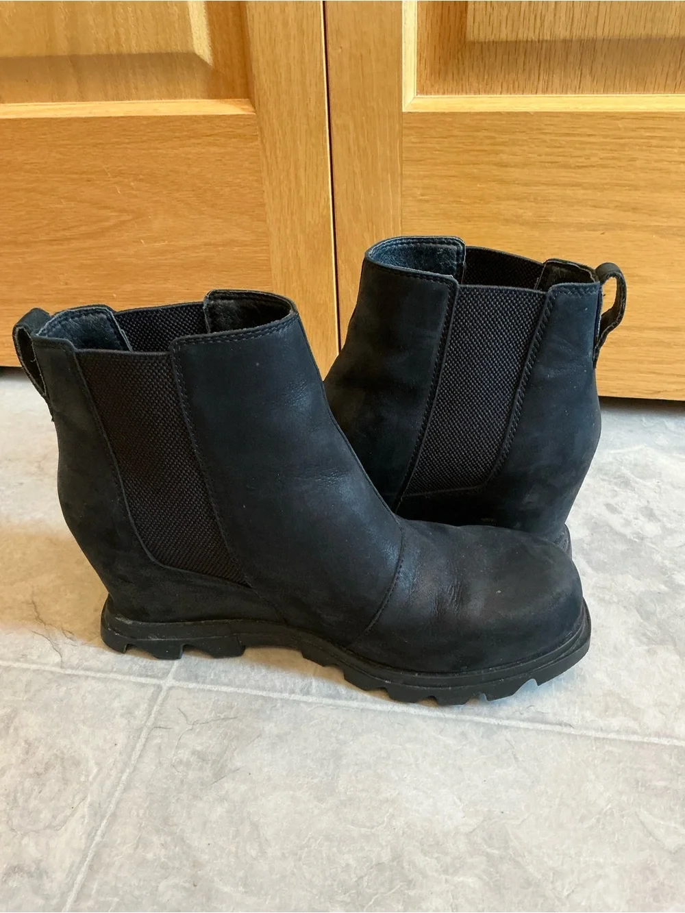Sorel Black Boots - Stylish Slip-On Ankle Boots